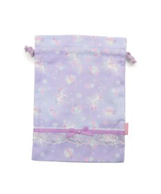 Mother garden マザーガーデン ユニコーン 巾着 《フラワー柄》 Sサイズ 20×27cm