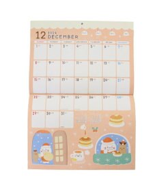 Mother garden しろたん 2024年 壁掛けカレンダー 《シロタン喫茶柄》 A4サイズ