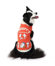 PET PARADISE スヌーピー 兄弟集合柄 トレーナー  赤【中型犬】  【大型犬】