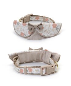 PET PARADISE 花柄 襟付首輪 おしゃれ 【ＳM】 中型犬
