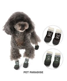 PET PARADISE ペットパラダイス フィットシューズ 【3S】 グリーン ブラウン
