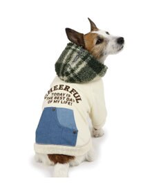 PET PARADISE ペットパラダイス ポケット付きトレーナー 《デニムチェック柄》 小型犬