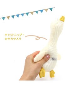 PET PARADISE 猫 歯磨き おもちゃ メッシュ あひる