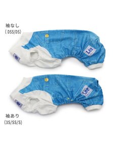 PET PARADISE Ｌｅｅ つなぎ風  ロンパース 【小型犬】《ブルー/オレンジ》クールマックスエコメイド