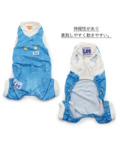 PET PARADISE Ｌｅｅ つなぎ風  ロンパース 【小型犬】《ブルー/オレンジ》クールマックスエコメイド