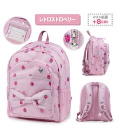 Mother garden マザーガーデン 野いちご 子供用 リュックサック 【Lサイズ】《レトロストロベリー柄》