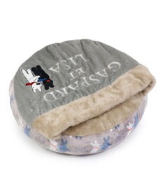 PET PARADISE リサとガスパール 丸型寝袋 遠赤外線 《であい柄》 50cm