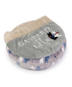 PET PARADISE リサとガスパール 丸型寝袋 遠赤外線 《であい柄》 50cm