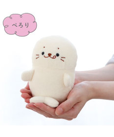 Mother garden しろたん ついてきちゃう ぬいぐるみ キーホルダー 《ぺろりついたん》