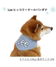 PET PARADISE Leeクールネック ヒッコリー バンダナ《保冷剤付き》 【中型犬】