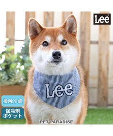 PET PARADISE Leeクールネック ヒッコリー バンダナ《保冷剤付き》 【中型犬】