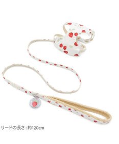 PET PARADISE ペットパラダイス スリム ハーネス＆リード 《苺総柄》 Ｓ 小型犬