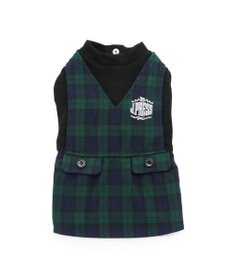 PET PARADISE J.PRESS スカートつなぎ ブラックウォッチ 小型犬