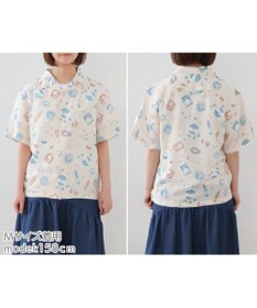 Mother garden しろたん アロハシャツ 半袖 《 駄菓子 / 黒 》 ユニセックス 男女兼用