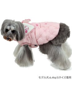 PET PARADISE ディズニー ミニーマウス 遠赤外線 ベスト ツイード襟  小型犬