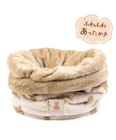 PET PARADISE ペットパラダイス くまちゃん織り 遠赤外線  筒型 寝袋   S
