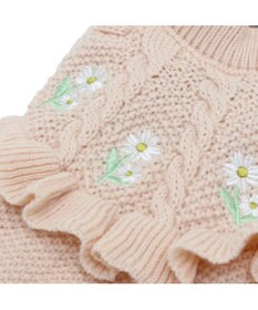 PET PARADISE ペットパラダイス お花フリルニット  小型犬