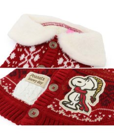 PET PARADISE スヌーピー スケート ニット 《レッド》 中型犬 大型犬
