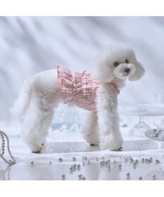 PET PARADISE cherircouture シャーリング キャミソール 《ピンク》 小型犬