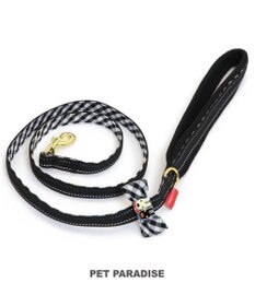 PET PARADISE リサとガスパール  反射リード 《ギンガムチェック》SS~S
