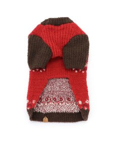 PET PARADISE ペットパラダイス ニット ノルディク柄  《レッド》 中型犬 大型犬