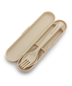 Mother garden しろたん スプーン&フォークセット キッチン柄 ケース付き 日本製