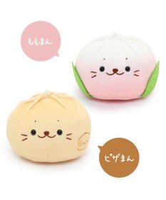 Mother garden しろたん ピザまん / ももまん マスコット ぬいぐるみ 【単品】