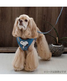 PET PARADISE スヌーピー ベストハーネス 《デニム風》 Ｌ 大型犬