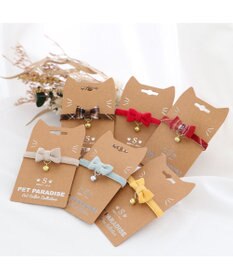 PET PARADISE 猫用 首輪 タータンチェック 【小】 【中】  ブラウンチェック