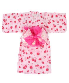 Mother garden マザーガーデン 2024 キッズ2WAY セパレート  浴衣 《野いちご 水彩柄》 110/120/130/140