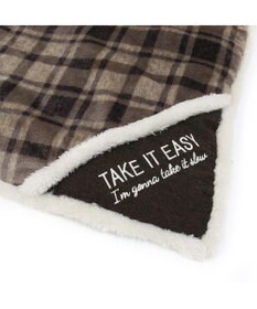 PET PARADISE ペットパラダイス 遠赤外線 ボアマット 《 チェック柄 》 (80×60cm)