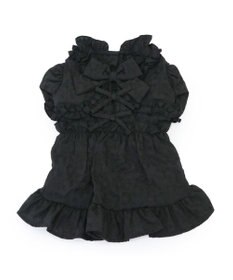 PET PARADISE cherircouture フリルリボン ワンピース 《ブラック》 小型犬