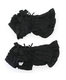 PET PARADISE cherircouture フリルリボン ワンピース 《ブラック》 小型犬