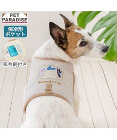 PET PARADISE リサとガスパール 保冷剤付き クール ハーネス 《シトラス柄》  ＳＳ 小型犬