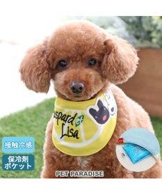 PET PARADISE リサとガスパール レモン柄 クールネック バンダナ《保冷剤付き》【小型犬】