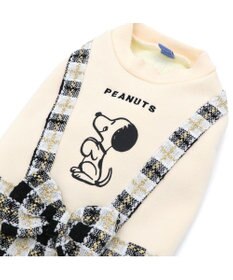 PET PARADISE スヌーピー 黒ツイード スカートつなぎ  小型犬