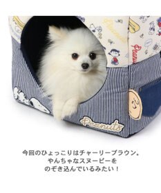 PET PARADISE スヌーピー ２ｗａｙヒッコリーハウス カドラー (36×36cm)