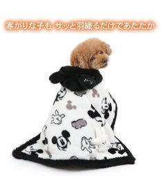 PET PARADISE ディズニー ミッキーマウス 白黒 着る毛布 小型犬