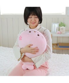 Mother garden しろたん 桜色 ふわもち 抱き枕 ぬいぐるみ 小 55cm
