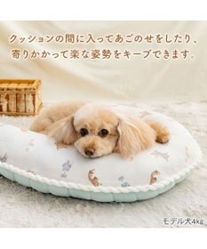 PET PARADISE ペットパラダイス makokoro Ｕ字クッション 《犬柄》