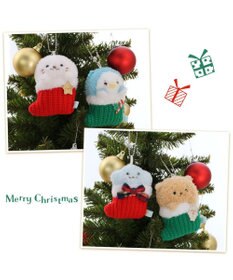 Mother garden しろたん クリスマス靴下キーホルダー 《しぇる》 単品