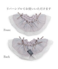 PET PARADISE cherircouture ビッグリボン スタイ 《グレー》 小型犬
