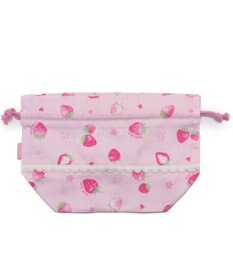 Mother garden マザーガーデン 野いちご ランチ巾着 《スケッチ柄》