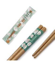 Mother garden しろたん 木製 箸  21cm 《つみつみ柄》 単品