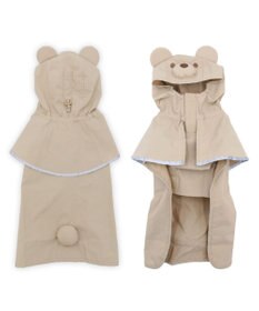 PET PARADISE ペットパラダイス くまちゃん ケープ付き レインコート 小型犬