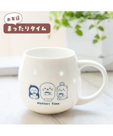 Mother garden しろたん 蛍焼きマグカップ 450mL 《お友達 まったりタイム》単品