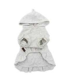 PET PARADISE ペットパラダイス フリルフーディー 《グレー》 小型犬