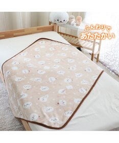Mother garden しろたん ハーフ毛布 100×140cm 《お休み柄》 あったか大判ひざ掛け