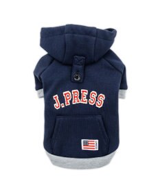 PET PARADISE J.PRESS ロゴ 裏起毛 パーカー 中型犬