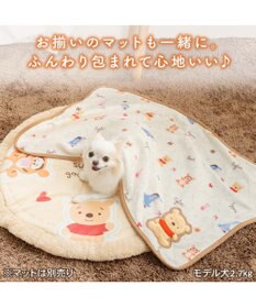 PET PARADISE ディズニー くまのプーさん ボア ブランケット 《お友達柄》